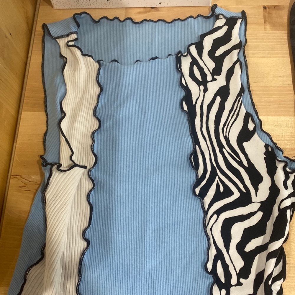 Zebra pattern top mixed